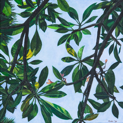 Leaves of Frangipani No. 1 - ORIGINAL PAINTING ON CANVAS