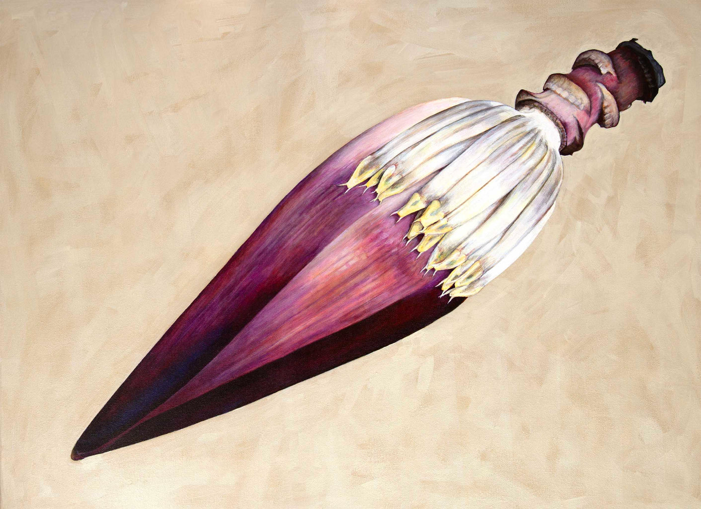 Banana Flower - ORIGINAL PAINTING ON CANVAS