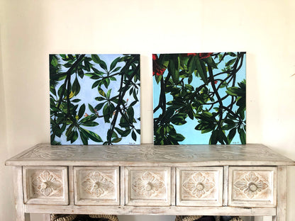 Leaves of Frangipani No. 1 - ORIGINAL PAINTING ON CANVAS