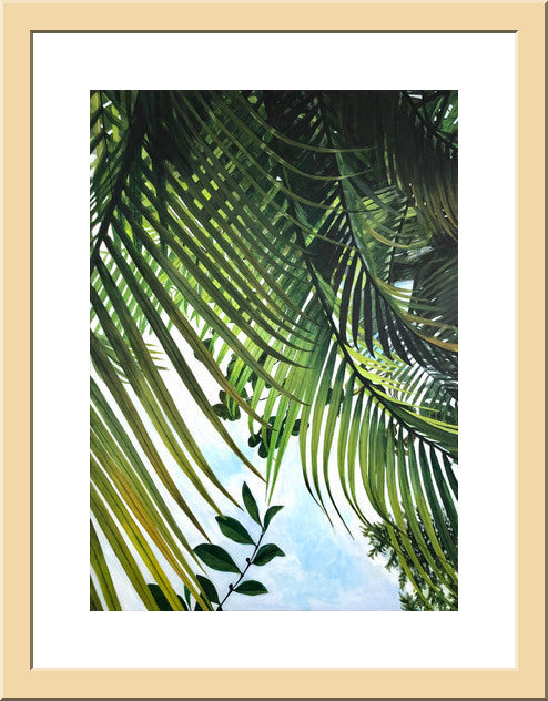 Looking up at the sky through layers of leaves  - FINE ART PRINT ON PAPER