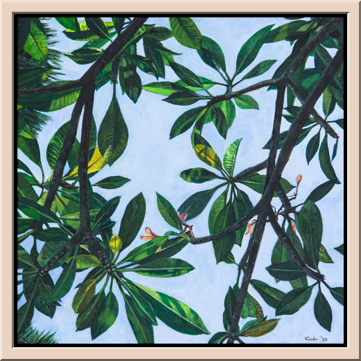 Leaves of Frangipani No. 1 - ORIGINAL PAINTING ON CANVAS