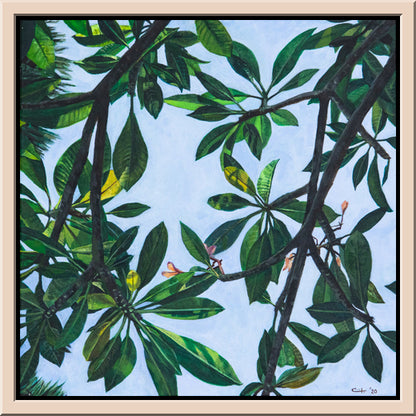 Leaves of Frangipani No. 1 - ORIGINAL PAINTING ON CANVAS