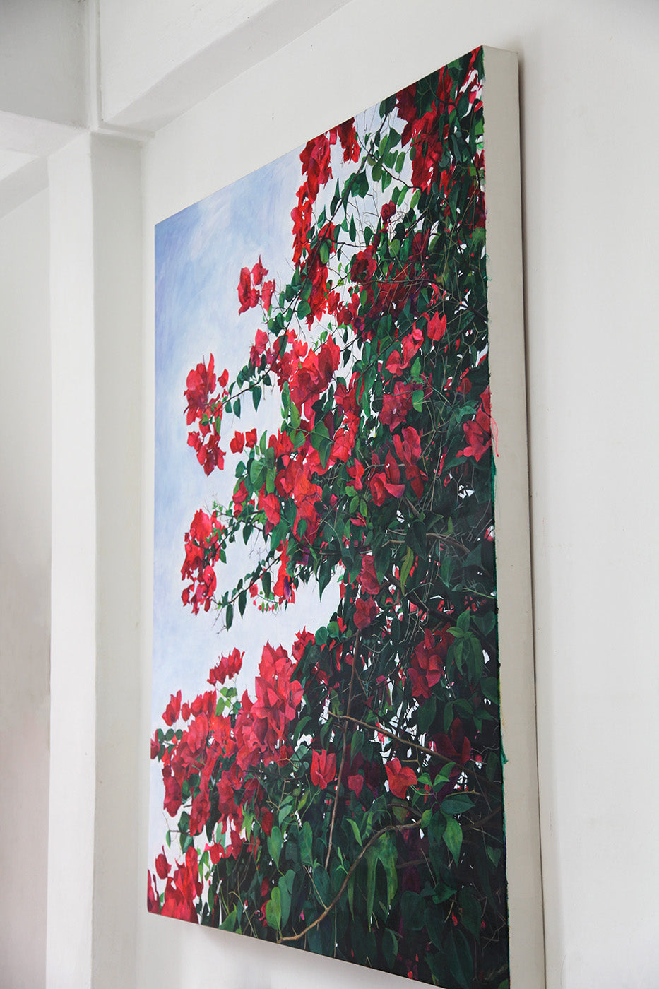 Bright Pink Bougainvillea - ORIGINAL PAINTING ON CANVAS